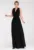 Rochie maxi – poliester – neagra –