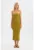 Rochie maxi –  simpla fara bretele – verde – jerseu