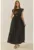 Rochie maxi texturata  LUCCI – negru – poliester