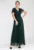 Rochie maxi verde – plasa – cu maneci scurte – decolteu plic – pentru femei –