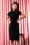 Rochie mid din bumbac cu prindere frontala
