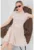 Rochie midi – HiCCUP – A-line – guler camasa – crem – textil