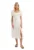 Rochie midi –  Bumbac – Alb –