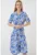 Rochie midi – HiCCUP – Textil – Albastru indigo