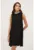 Rochie midi asimetrica cu guler cu strasuri