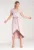 Rochie midi asimetrica – viscoza – roz