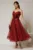 Rochie midi bordo de ocazie din dantela cu brose detasabile in talie