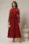 Rochie midi bordo de seara din voal plisat cu perle si paiete