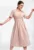 Rochie midi – bumbac – bej