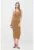 Rochie midi cambrata cu striatii