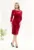 Rochie midi cu aspect catifelat