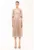 Rochie midi cu aspect stralucitor