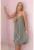 Rochie midi cu bretele inguste –