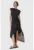 Rochie midi cu croiala asimetrica si talie elastica Annalie