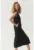 Rochie midi cu croiala dreapta si buzunare