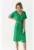 Rochie midi cu croiala dreapta si decolteu in V