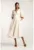 Rochie midi cu croiala in A – din amestec de bambuc – cu maneci bufante