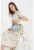 Rochie midi cu croiala in A – model floral si aspect satinat