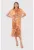 Rochie midi cu croiala lejera – maro DA1738 RUST