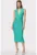 Rochie midi cu decolteu adanc in V