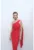 Rochie midi cu decolteu pe un umar si funda