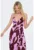 Rochie midi cu decupaj pe partea din spate si model