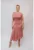 Rochie midi cu decupaj pe spate