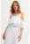 Rochie midi cu decupaj pe umar