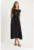 Rochie midi  cu decupaje – neagra – textil