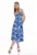 Rochie midi cu imprieu tropical