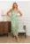 Rochie midi cu imprimeu floral verde crud ASD92383 M10 17127
