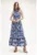 Rochie midi cu imprimeu paisley