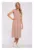 Rochie midi cu maneci impodobite – mocha