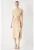 Rochie midi cu model cu nod