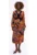 Rochie midi cu motive paisley Emira