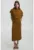 Rochie midi cu slituri laterale si maneci scurte