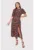 Rochie midi cu volan si imprimeu colorat DA1802 MULTI