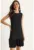 Rochie midi  cu volane – negru