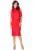 Rochie midi dama Kahervydd K480 rosie