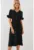 Rochie midi dama – poliester/elastan – HiCCUP – decolteu in V – negru