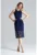 Rochie midi – dantela – bleumarin – poliester –