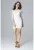 Rochie midi –  dantela – creion – ecru – poliester 95% – elastan 5%