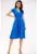 Rochie midi de bumbac cu maneci scurte –