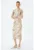 Rochie midi de plasa cu pliuri