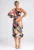 Rochie midi  design elegant – multicolor – textil