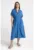 Rochie midi din amestec de in cu croiala evazata