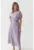 Rochie midi din amestec de lyocell cu maneci scurte