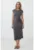 Rochie midi din amestec de modal cu pliu elastic
