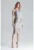 Rochie midi  din dantela – poliester – culoare gri