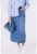 Rochie midi din denim din lyocell